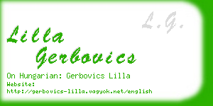 lilla gerbovics business card